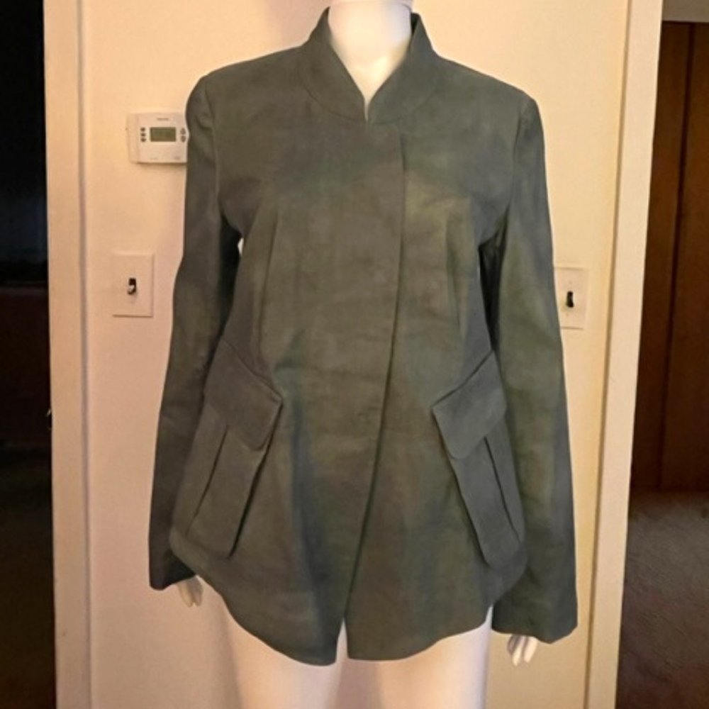 Donna Karan Light Weight Grey Single-Breasted Jacket Sz10